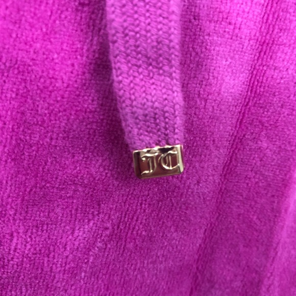 S Juicy Couture Velour Hot Pink Track Jacket. - Picture 4 of 6